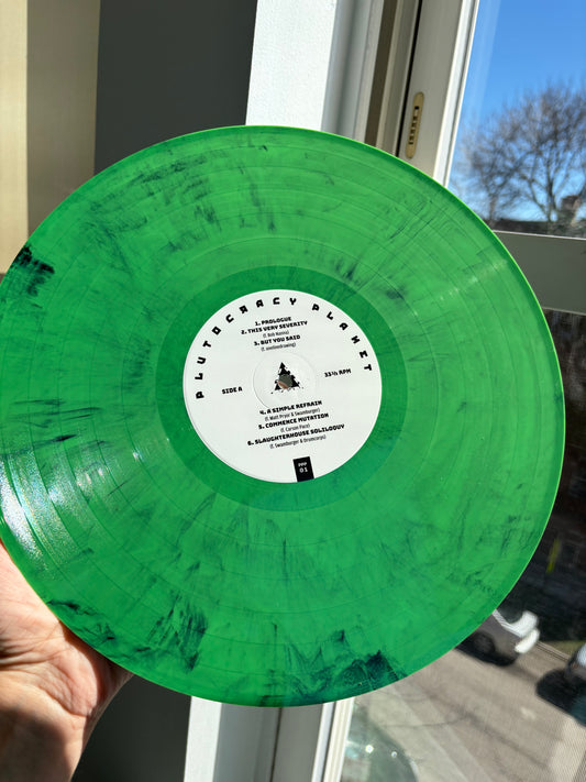 Plutocracy Planet: s/t LP (emerald w/ black swirl)