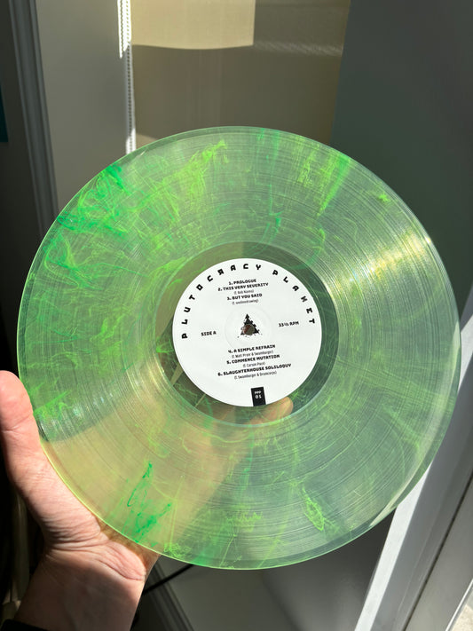 Plutocracy Planet: s/t LP (clear w/ neon green swirl)