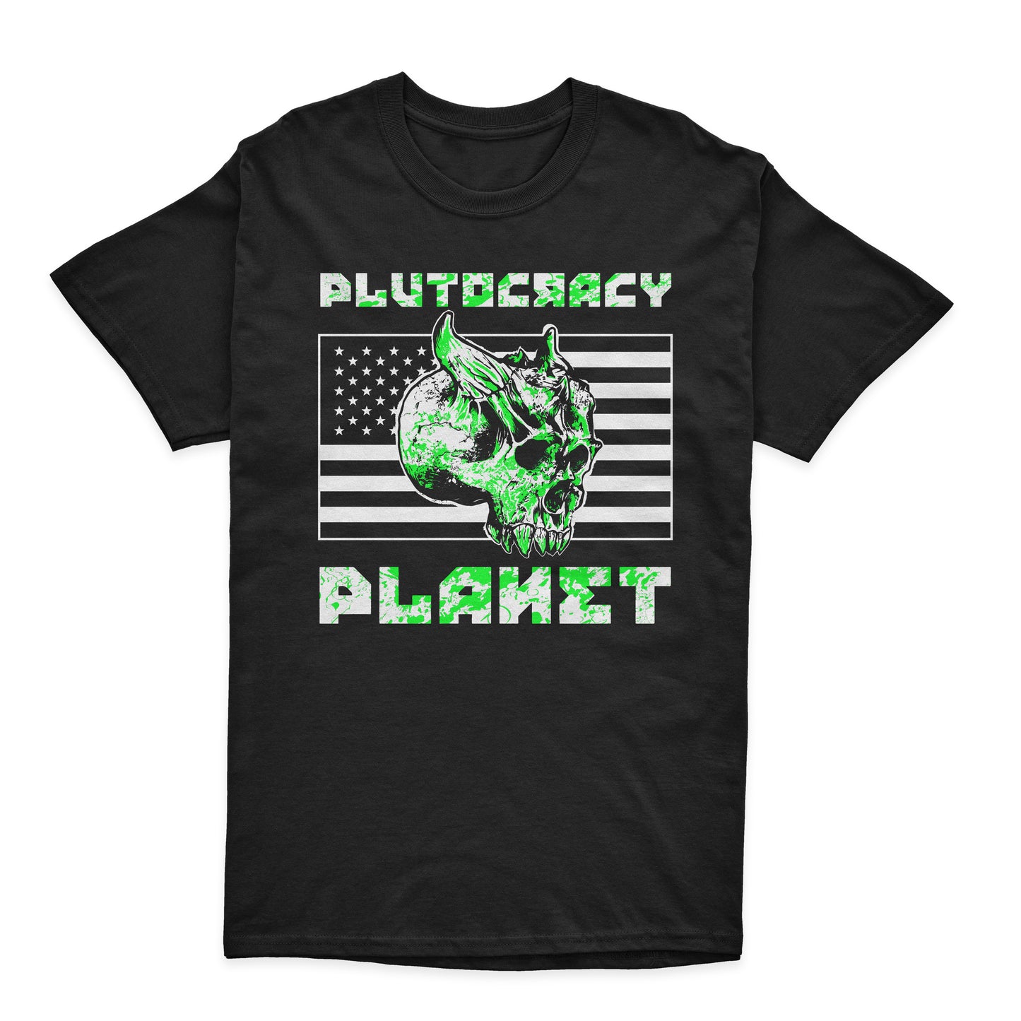 PP-Plutocracy Planet Black T-shirt