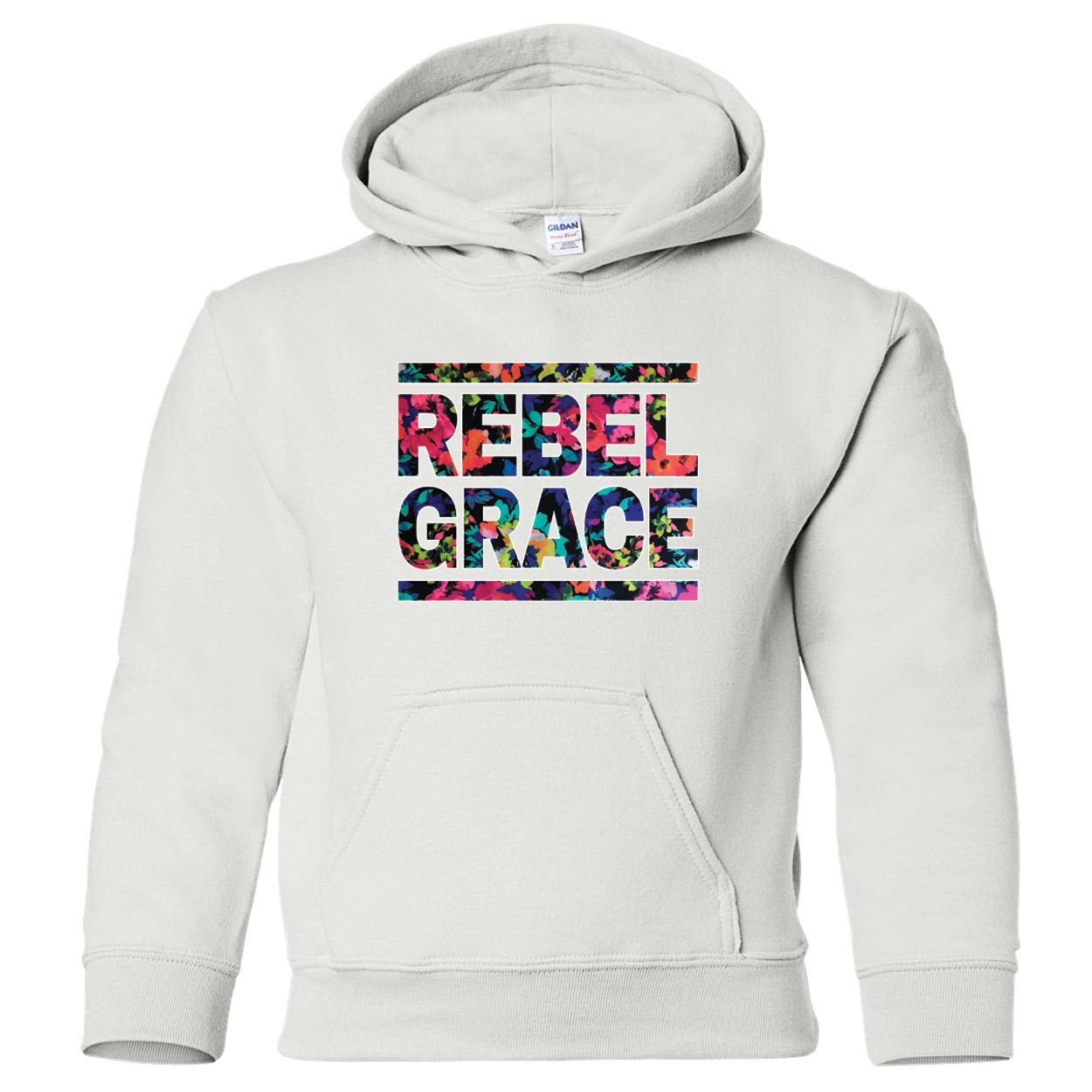 REB - REBEL GRACE FLORAL YOUTH HOODIE