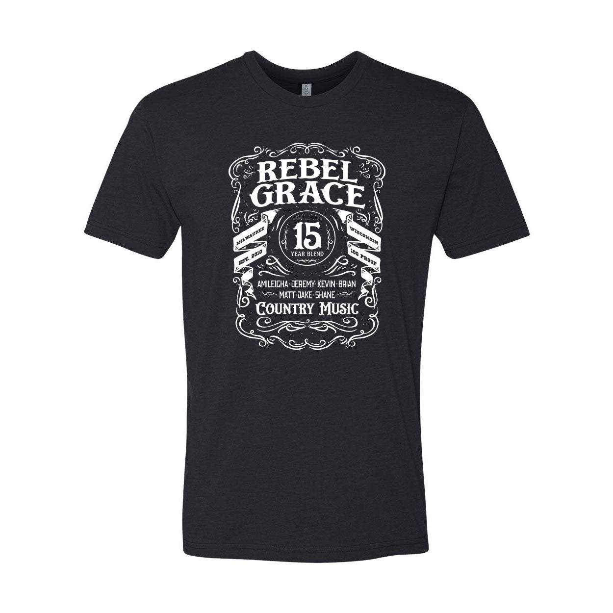 REB - REBEL GRACE ADULT BLACK TEE