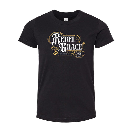 REB - REBEL GRACE YOUTH BLACK TEE