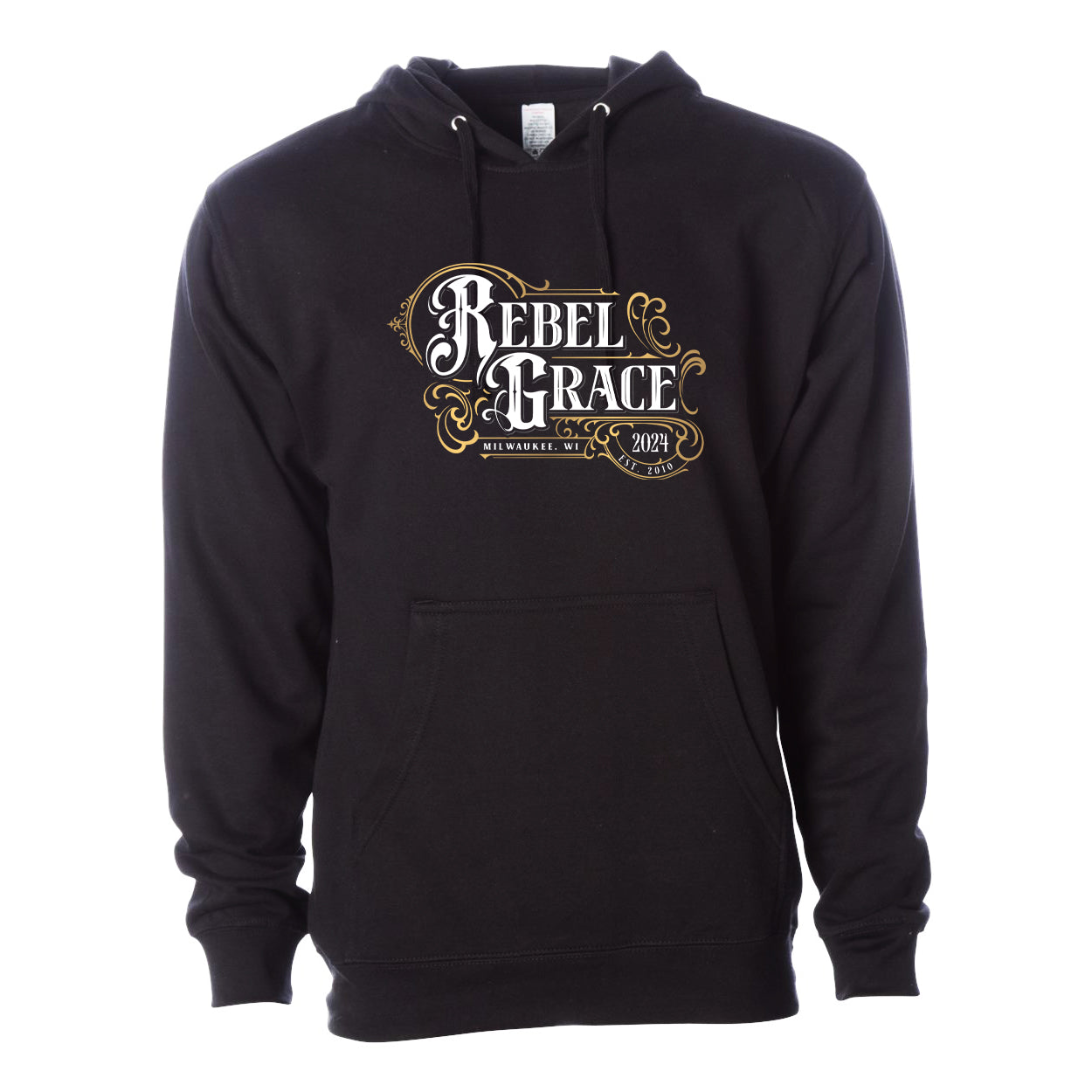 REB - REBEL GRACE ADULT BLACK HOODIE