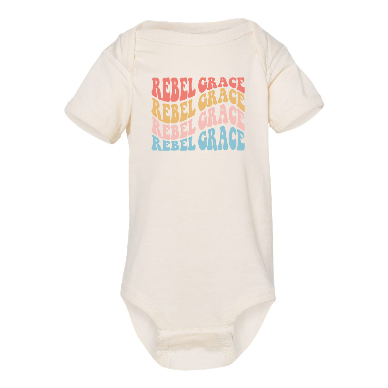 REB - REBEL GRACE BABY NATURAL ONESIES