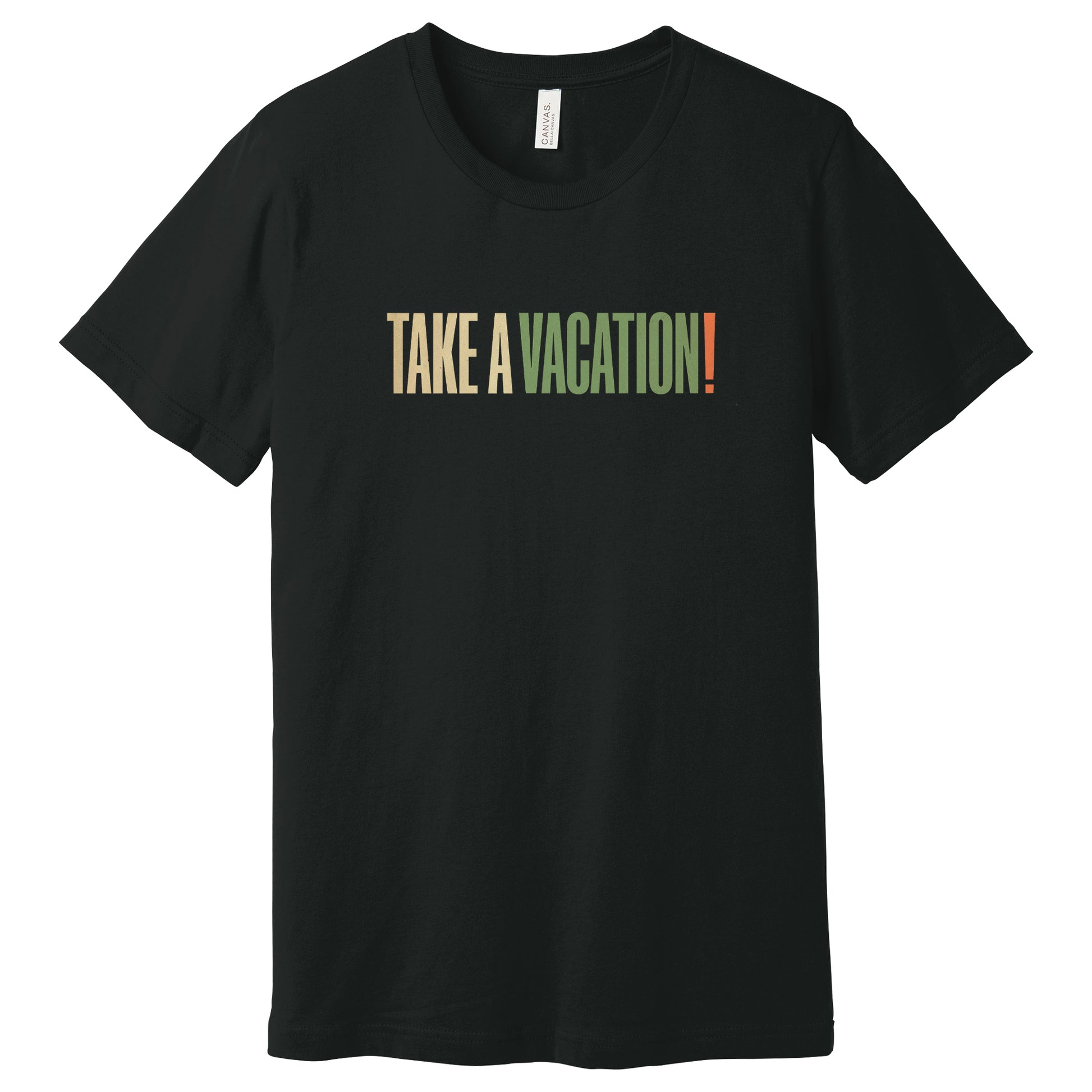 TYV - TAKE A VACATION! T-Shirt Vintage Black – Merch Crush