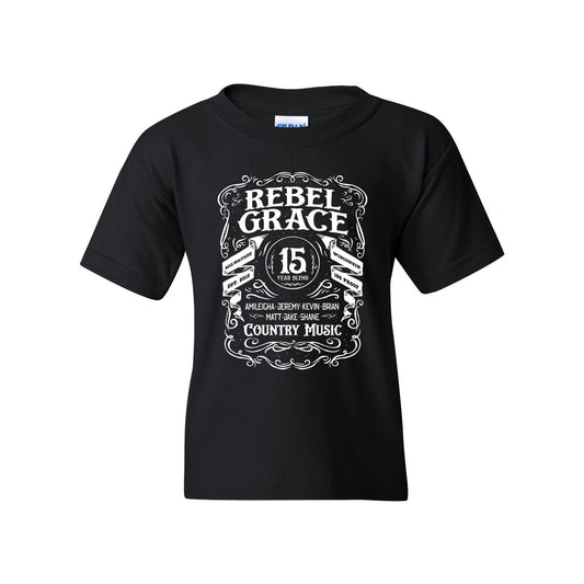 REB - REBEL GRACE YOUTH BLACK TEE